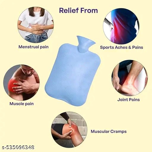 2-Litre Premium Silicone Hot Water Bag Pad for Pain Relief, Heating Therapy, and Daily Comfort