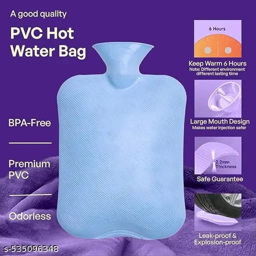 2-Litre Premium Silicone Hot Water Bag Pad for Pain Relief, Heating Therapy, and Daily Comfort